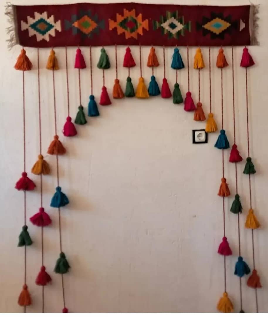 گلیم پرده سنتی دومتری